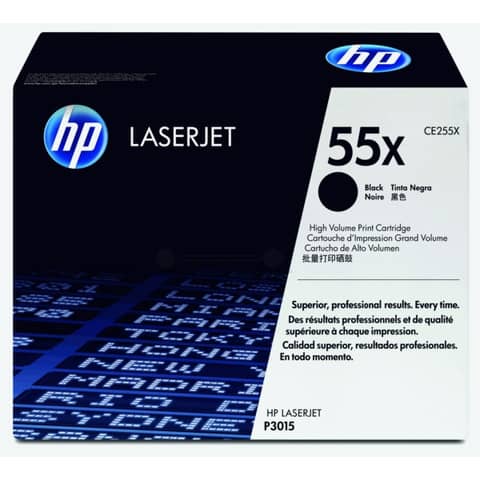 Toner alta capacità 55X HP nero  CE255X